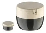 Koziol Bento Box BENTOBOX M, 2-teilig 7197701 , 1 Set, Farbe: dunkelgrau