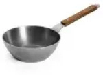 WOLL Carbon Steel, Sauteuse, fester Stiel, PFAS-frei, H&ouml;he: 7 cm 728CS ,