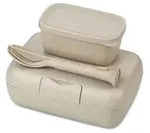 Koziol Lunchbox Set CANDY READY inkl. Besteck, 3-teilig 7272700 , 1 Set, Farbe: beige