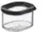 Mepal Modula Vorratsdose, stapelbar, BPA-frei, Farbe: schwarz 106922040400 , 175 ml -