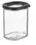 Mepal Modula Vorratsdose, stapelbar, BPA-frei, Farbe: schwarz 106921040400 , 375 ml -