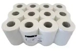 Handtuchpapier Rolle, 20 cm, 1 lagig, hochwei&szlig; AG-081 , 1 Karton = 12 Rollen