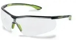 uvex sportstyle Schutzbrille, kratzfest, beschlagfrei 9193265 , Farbe: schwarz / lime