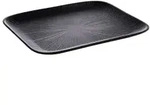 APS Serviertablett NERO, GN 1/4 mittlere Fl&auml;che, elegant schwarz 85281 , Ma&szlig;e (B x