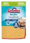 Spontex Microfibre Staub, Microfasertuch, aus Recyclingfasern 19700318 , 1 Tuch