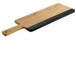 APS AKAZIE SCHIEFER Servierbrett 00868 , Ma&szlig;e (B x L x H): 36,5 x 15 x 1,5 cm,