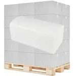 Papierhandt&uuml;cher, 24 x 21 cm, 2-lagig, wei&szlig; AG-060 , 1 Karton = 4000 Blatt