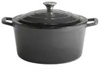 APS Kochtopf mit Deckel 5 STARS, 6 Liter 88307 , &Oslash; 28 cm, anthrazit