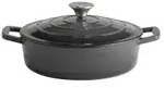 APS Gusseisen Br&auml;ter mit Deckel 5 STARS, 2,5 Liter 88301 , &Oslash; 25 cm, anthrazit
