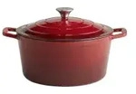 APS Kochtopf mit Deckel 5 STARS, 6 Liter 88306 , &Oslash; 28 cm, rot