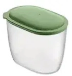 Koziol Vorratsdose CONNECT OVAL STORAGE M, 1,4 Liter 4064703 , Farbe: gr&uuml;n