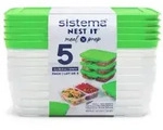Sistema Lunchbox Meal Prep, 5-teilig 59165 , 1 Set = 5 x 870 ml - Dosen, 2...