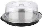APS Servierplatte Edelstahl Set mit Haube, 6-teilig 09094 , Rund (&Oslash; x H): 35 x 15 cm