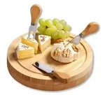 Kesper K&auml;seschneidebrett mit Besteck, 3-teilig 58642 , 1 Set