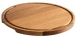 APS PIZZA Servierbrett aus Eichenholz 00757 , Ma&szlig;e (&Oslash; x H): 34 x 2 cm
