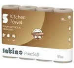 Satino PureSoft K&uuml;chenrolle, 2-lagig, 26 x 22 cm 161050 , 1 Packung = 4 Rollen...