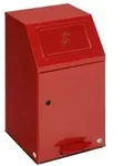 VAR Putzwollkasten PWK 45 mit Pedal 21155 , Farbe: rot