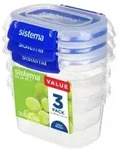 Sistema Frischhaltedosen Set KLIP IT PLUS, 3-teilig 881543 , 1 Set = 3 x 400 ml -