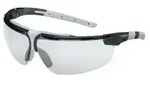 uvex i-3 Schutzbrille, kratzfest, beschlagfrei 9190280 , Farbe: schwarz / hellgrau