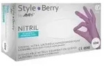 Style Berry Nitrilhandschuhe, puderfrei, lila 01184-M , 1 Packung = 100 St&uuml;ck,