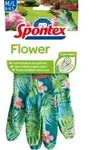 Spontex Flower Gartenhandschuhe, Anti-Rutsch Noppen 12973038 , 1 Paar, Gr&ouml;&szlig;e 8 -