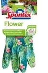 Spontex Flower Gartenhandschuhe, Anti-Rutsch Noppen 12973037 , 1 Paar, Gr&ouml;&szlig;e 7 -