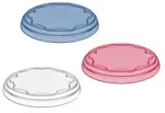Koziol Frischhaltedeckel FRESH, 3-teilig 3239293 , 1 Set = 1x blau, 1x wei&szlig;,...