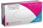 BINGOLD Nitril 35PLUS Einweghandschuhe, wei&szlig; 634304 , 1 Packung = 100 St&uuml;ck,