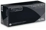 BINGOLD Latex BLACK Einweghandschuh, schwarz 619001 , 1 Packung = 100 St&uuml;ck,...