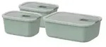 Mepal EasyClip Frischhaltedose, 3-teilig 2 x 450 ml + 1 x 1000 ml 106181294700 ,