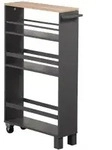 Kesper Nischenregal f&uuml;r die K&uuml;che, grau 2485613 , Ma&szlig;e (L x B x H): 50 x 15 x 79