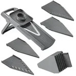 Metaltex Slice-V Universalreibe, mit Fingerschutz 194579000 , 1 Reibe + 5