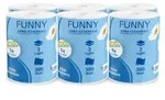Funny Jumbo K&uuml;chenrolle, 2-lagig, wei&szlig; AG-069 , 1 Packung = 6 Rollen &agrave; 300...