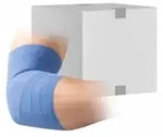Haftelast&reg; Fixierbinde, latexfrei, blau 30835 , 1 Packung = 6 St&uuml;ck, lose im