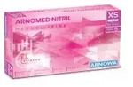 ARNOMED Nitril Magnolia Pink Einmalhandschuhe, puderfrei, pink 387-XS , 1...
