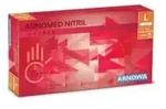 ARNOMED Nitril Lava Red Einmalhandschuhe, puderfrei, rot 384-L , 1 Packung = 100