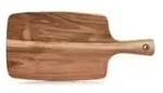 Zeller Schneidebrett mit Griff, Akazie 25551 , Ma&szlig;e (H x B x T): 1,2 x 19,5 x 41,8
