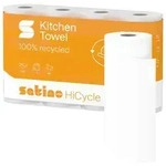 Satino HiCycle K&uuml;chenrolle, 2-lagig, hochwei&szlig; 162180 , 1 Karton = 8 Packungen...