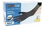 HYGOSTAR&reg; Safe Super Stretch Nitrilhandschuhe, puderfrei, schwarz 261188 , 1...