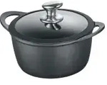 Berndes Kochtopf mit Glasdeckel, 2 Griffe, Aluguss 099204 , Durchmesser: 24 cm