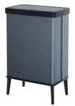 CURVER VERTO Bin HIGH Flat-Pack Abfalleimer, 54 Liter 258985 , Farbe: Perlblau