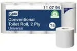 Tork Toilettenpapier, T4-kompatibel, 13 x 9,5 cm, wei&szlig; 110794 , 1 Paket = 70...