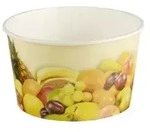 Papstar Fr&uuml;chte-Druck Eisbecher 12193 , 1 Karton = 6 x 200 Eisbecher, 250 ml