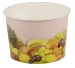 Papstar Fr&uuml;chte-Druck Eisbecher 12192 , 1 Karton = 9 x 200 Eisbecher, 150 ml
