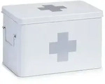 Zeller Medizin-Box, wei&szlig; 18119 , Material: Metall, 32 x 19,5 x 20 cm
