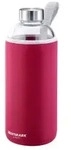 WESTMARK Viva Trinkflasche mit Cover, Glas, 1 Liter 5274226R , Farbe: rot