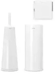 Brabantia ReNew Toilettenzubeh&ouml;r-Set, 3-teilig 280627 , 1 Set, White
