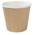 Greenbox Riffelbecher Suppen, braun, 500 ml DFC087501 , 1 Packung = 25 St&uuml;ck