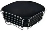 Kesper Brot- und Obstkorb Edelstahl, 26 x 26 x 11 cm 90882 , Farbe: schwarz