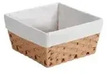 Kesper Brotkorb geflochten mit Stoffeinsatz, Kunststoff (PP) 17842 , Ma&szlig;e (B x...